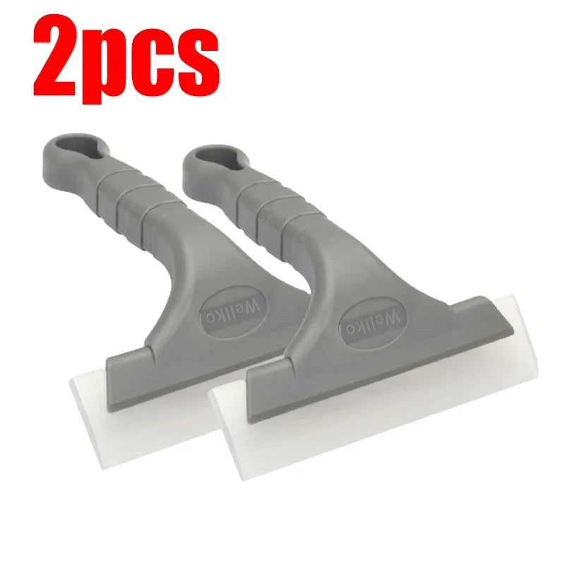 Car Glass Film Multifunctional Scraper Car Windshield Wiper Cleaner Bathroom Glass Washer Silicone Blade Cleaning Accessories