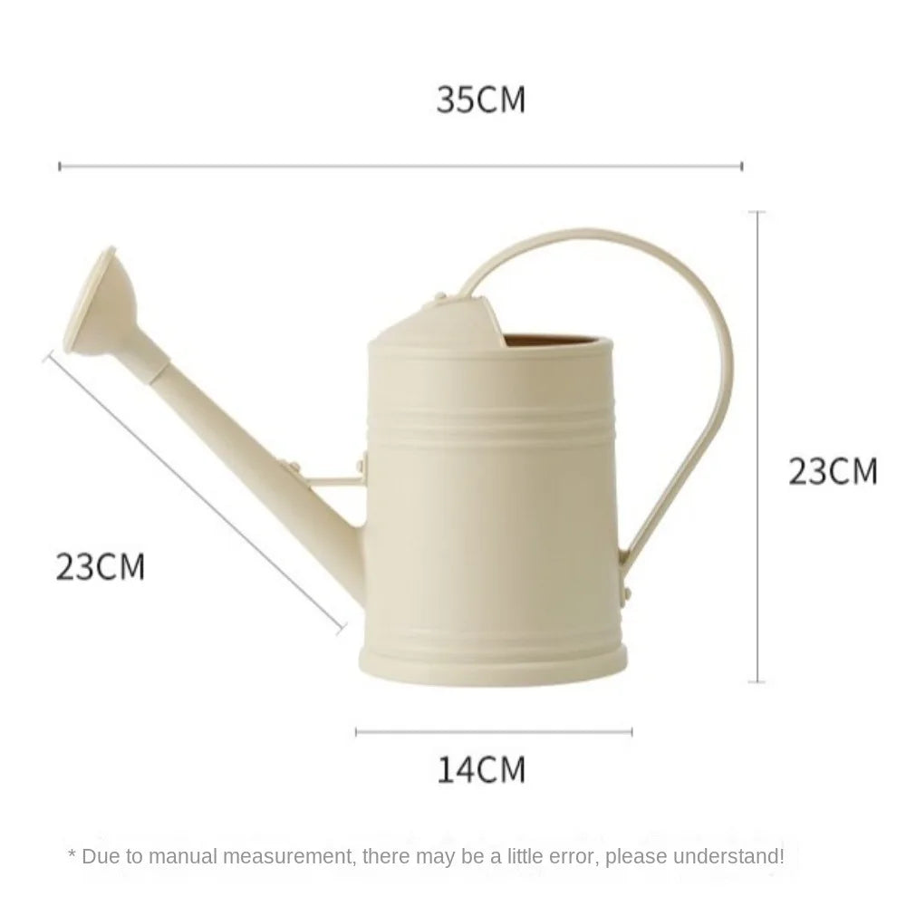 2L Watering Can Pot Long Mouth Garden Plants Flower Spray Water Kettle Plastic Large Capacity Plants Sprinkler for Houseplants
