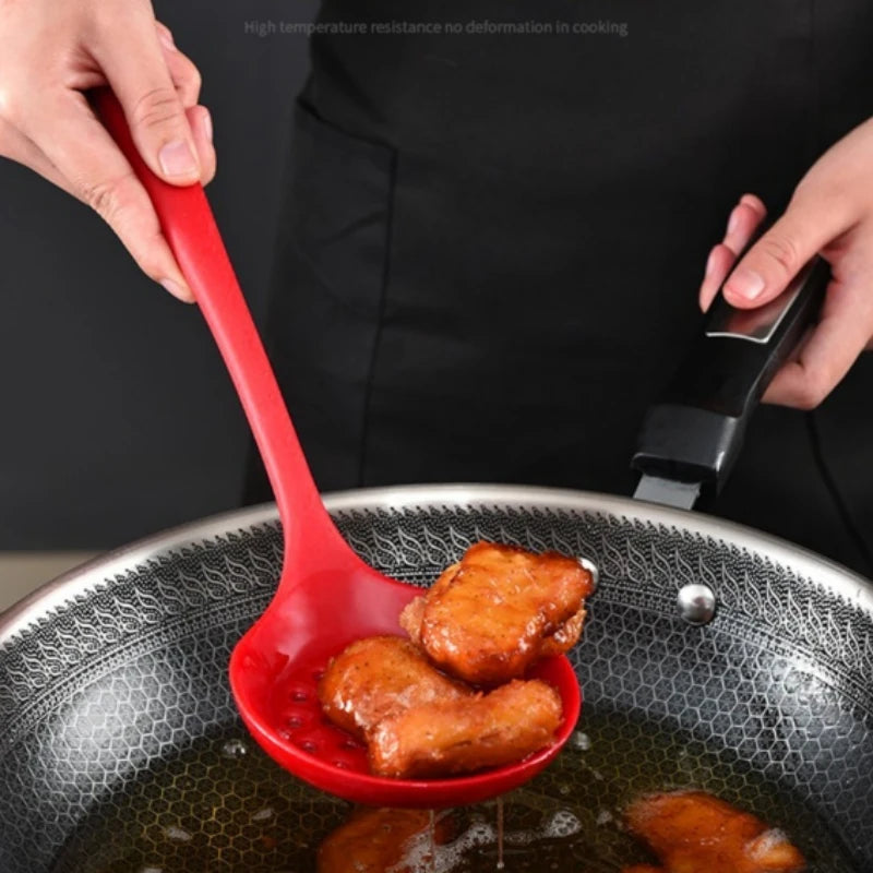 5-Piece Silicone Kitchen Utensil Set Food-Grade BPA-Free Silicone Soup Spoon Pan Turner Rice Spoon Mixing Spoon