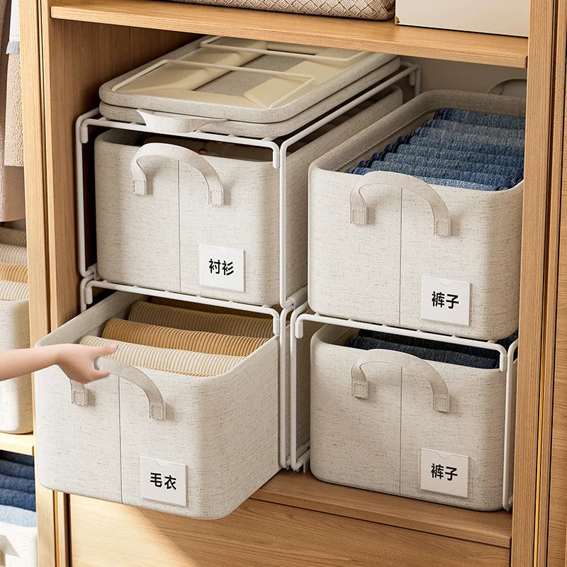 Thicken Clothes Organizer Pants Sweater Storage Cabinets Drawers Organizer Jeans Storage Box Wardrobe Clothes Storage Organizers