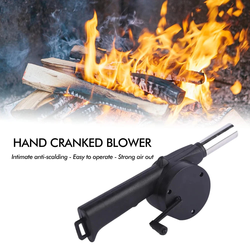 Portable Hand BBQ Fan Outdoor BBQ Fan Air Blower For Barbecue Picnic Manual Grill BBQ Fan Fire Bellows BBQ Tools