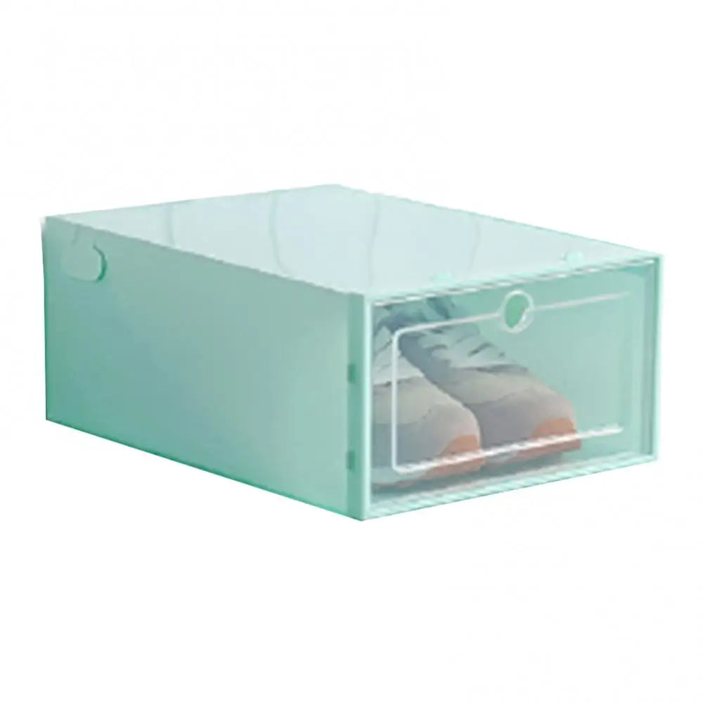 Transparent Shoe Box Shoes Organizers Plastic Dustproof Storage Box Stackable Combined Shoe Cabinet Shoe Display Box Drawer Case