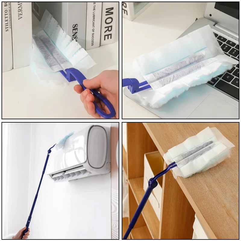 Disposable Dusters With Replace Heads Refills Bulk Duster Brush For Cleaning Home Office Blinds Car Surface Duster Cleaning Tool