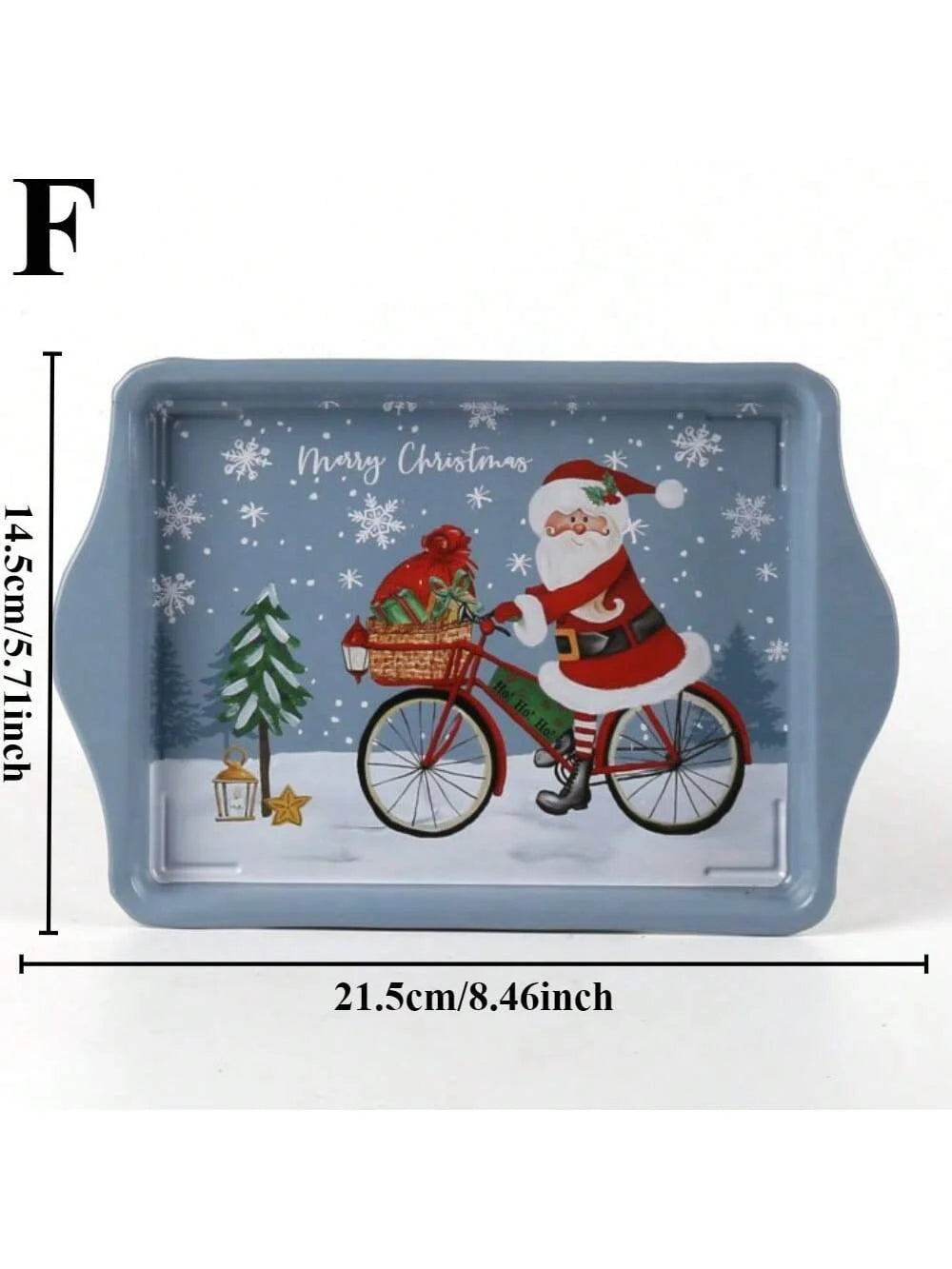 Vintage Christmas Snack Plates and Serving Trays for Holiday Treats Versatile Dishes for Desserts Festive Home Kitchen Decor