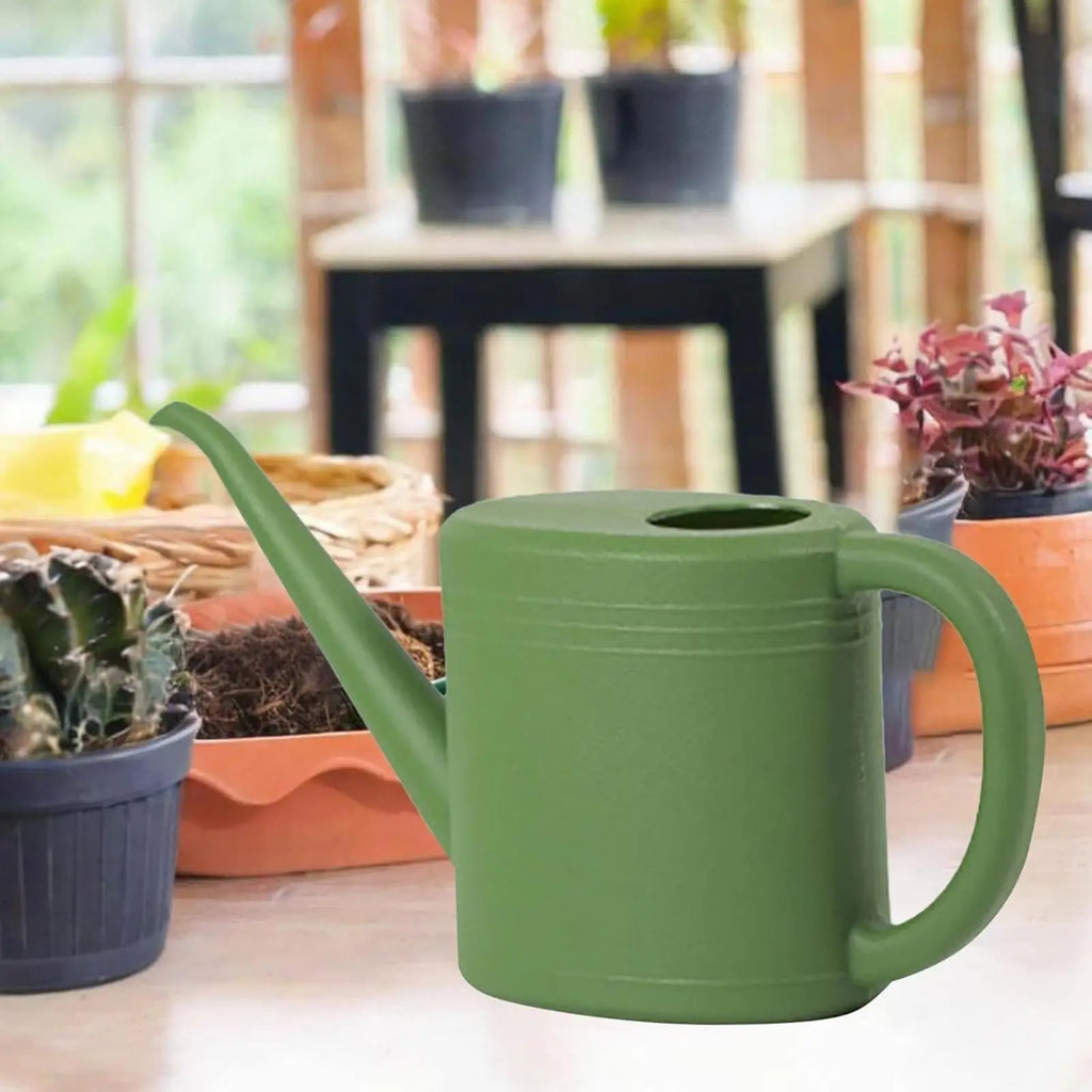 Flower Watering Can 1L Portable Waterer Long Spout Small Watering Can For Balcony Patio Horticulture Outdoor Indoor Garden Home