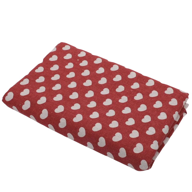 Printed Linen Cotton Fabric Cloth For Curtain Christmas Home Tablecloth Table Runner Pillow Cushion Handwork Sewing Placemat Bag