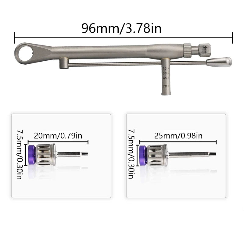 1Pc Dental Universal Implant Torque Screwdrivers Wrench Dental Implant Restoration Tool 10-70NCM