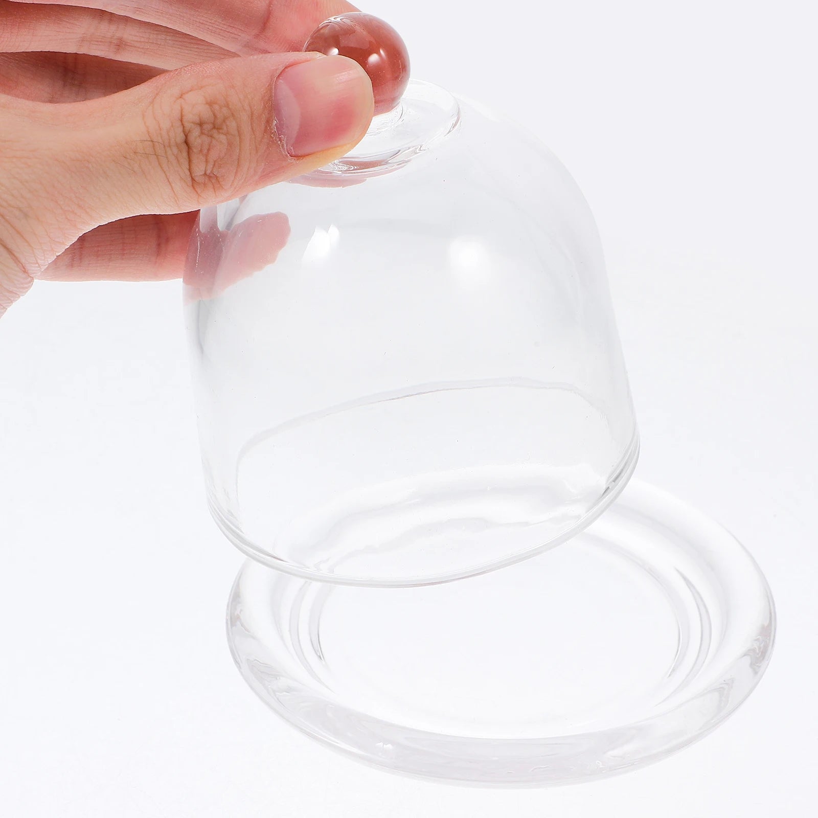Dessert Glass Tray With Lid Mini Cake Plate Stand For Display Serveware Set Small Dustproof Sweet Plate Cupcake Dish Holder