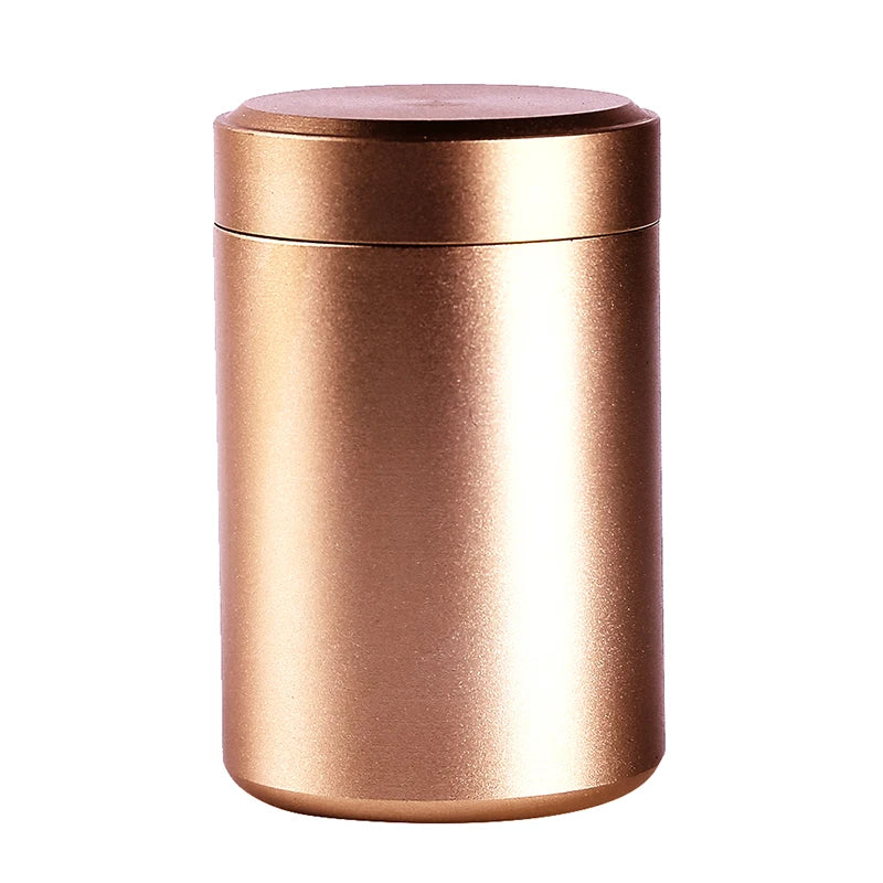 New Airtight Smell Proof Container Quality Stainless Steel Mini Tea Cans Herb Stash Jar Tea Coffee Storage Box Tea Caddies Box