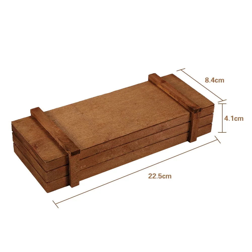 Indoor/outdoor Wooden Herb Flower Succulent Planter Box Home Garden Rectangle Storage Box Plant Flower Pots