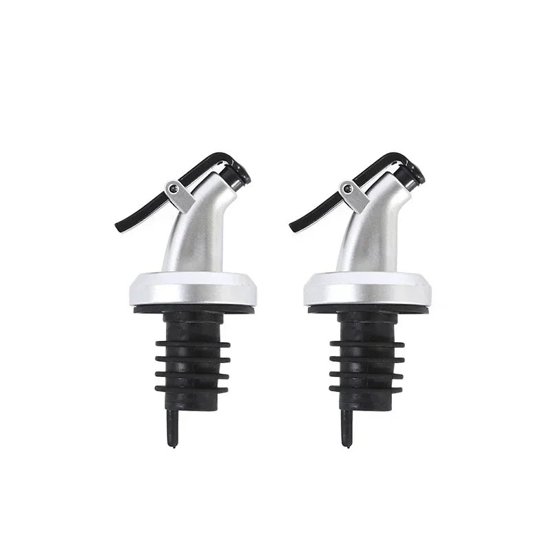 Oil Bottle Stopper Rubber Lock Plug Seal Leak-proof Food Grade Plastic Nozzle Sprayer Liquor Dispenser Wine Pourers Bar Tools