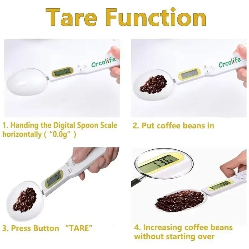 Scale Weighing Spoon Kitchen Scale Electronic Measuring Spoon G Coffee Powder Scale Baking Scale Electronic Measuring Tools