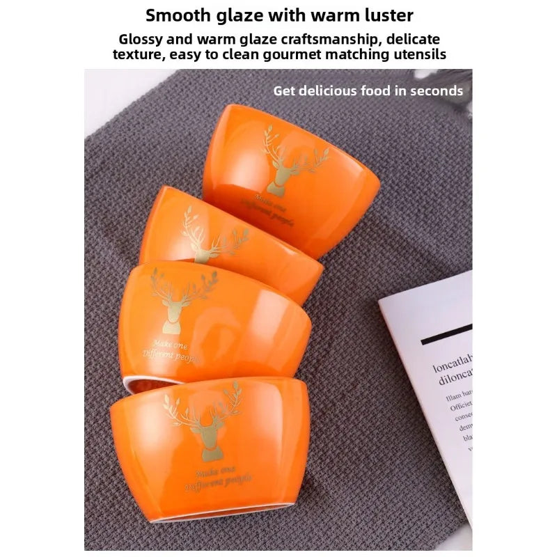 Light luxury palace style ceramic tableware, bowl and chopstick gift box set, wedding gift