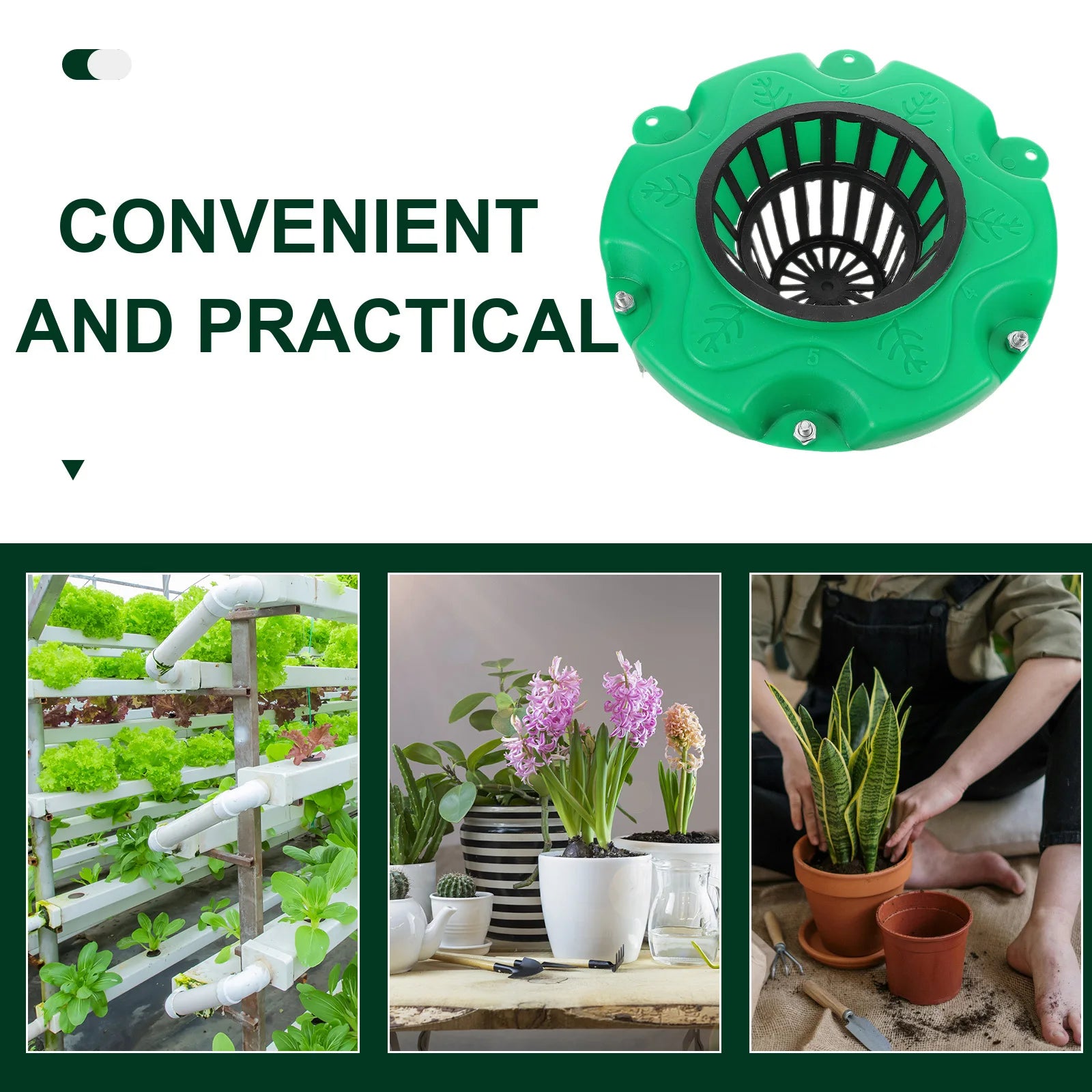 6Pcs Floating Island Pond Planter Baskets Hydroponic Aquatic Pots Durable Weatherresistant Kits for Ponds Lakes Water Gardens