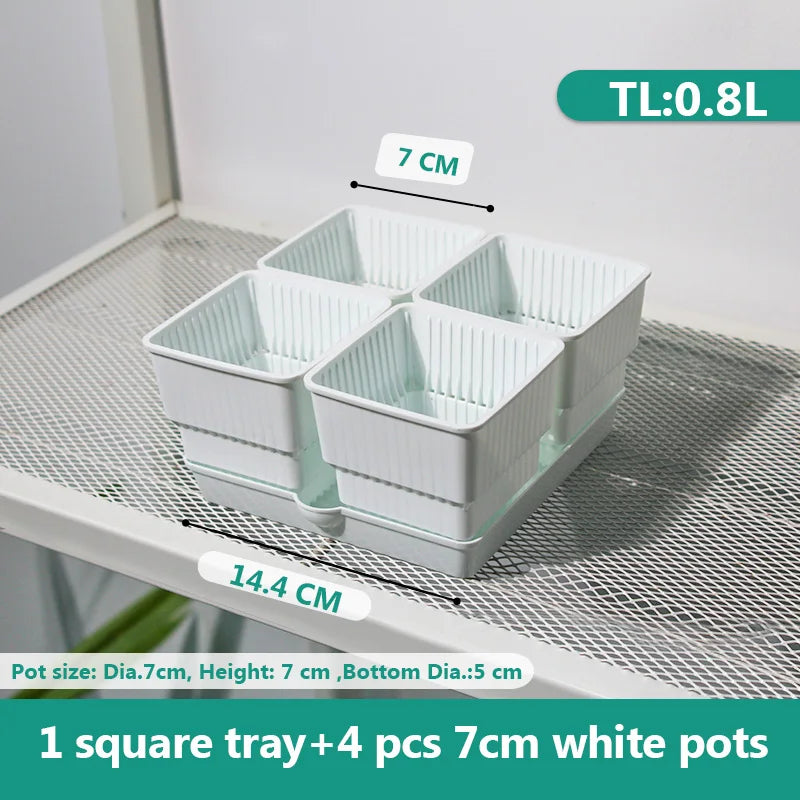 Meshpot 6cm/7cm Succulents Pot Plastic Flower Pot Cactus Planter Root Controlling Good Air System Garden Supplies Home Dec