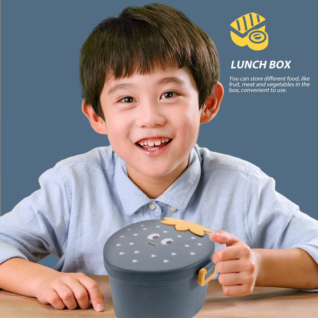 Strawberry Bento Box Plastic Lunch Box Large Capacity Adult Food Storage Container Stackable Lunch Holder for Picnic Reusable