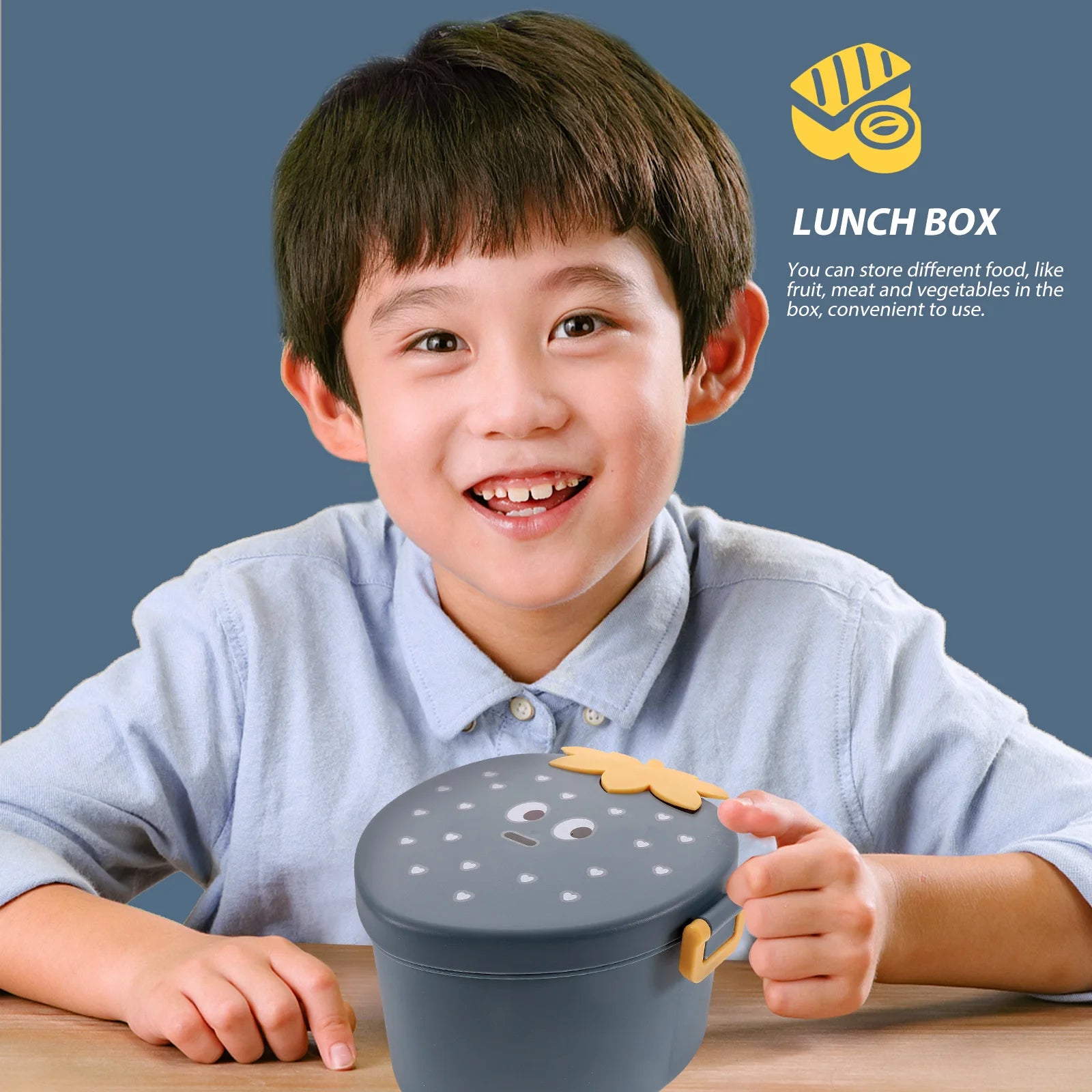 Strawberry Bento Box Plastic Lunch Box Large Capacity Adult Food Storage Container Stackable Lunch Holder for Picnic Reusable