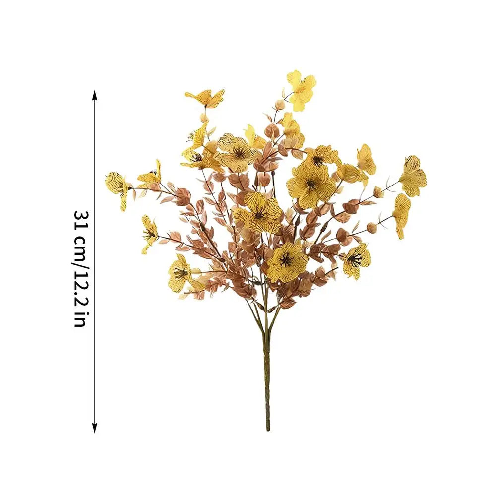 Dried Flower Arrangements Dried Flower Bouquets Artificial Realistic Decoration Ornament For Yard Porch Garden Wedding Party