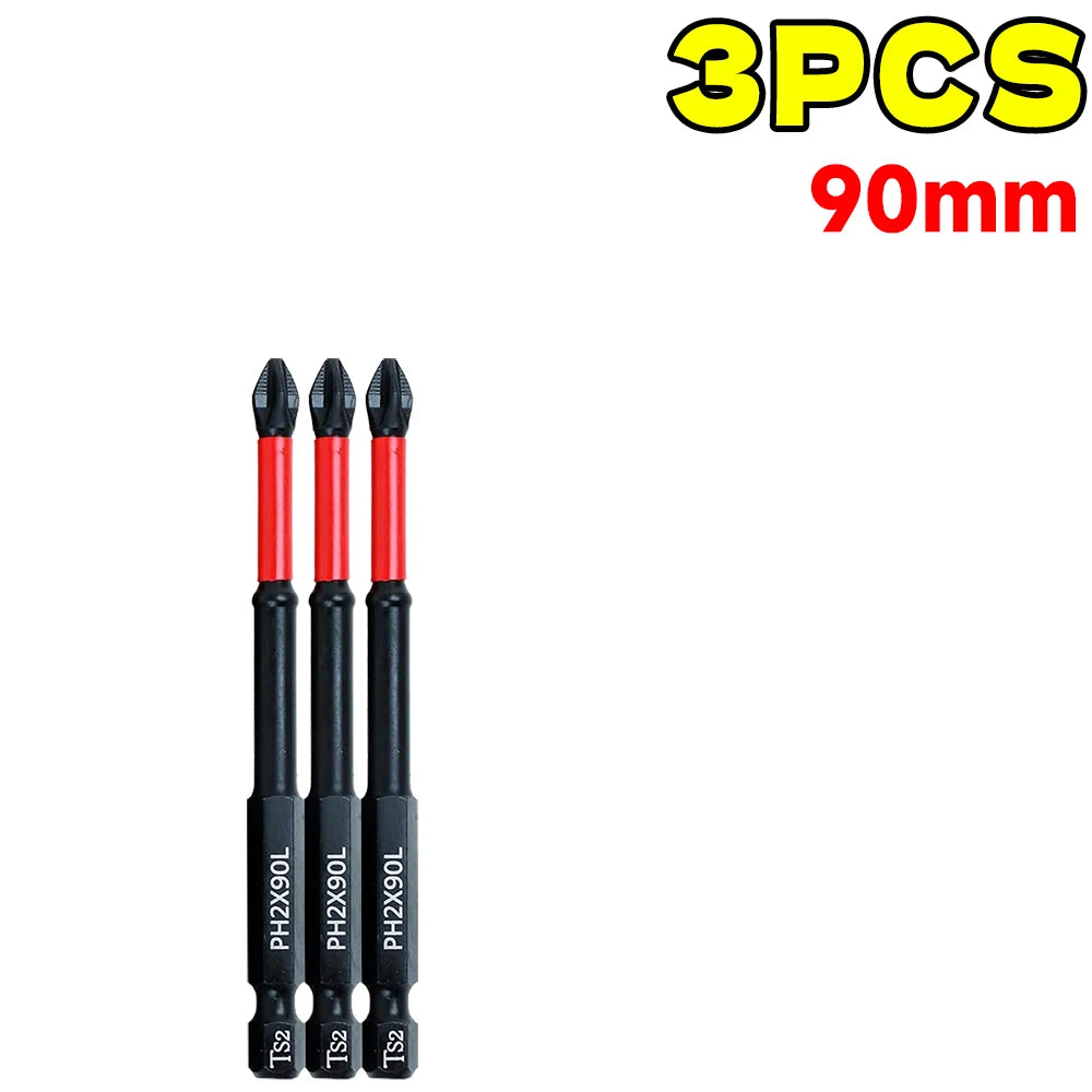 Powerful Magnetic Phillips Screwdriver Set Alloy Steel Anti-skid Electric Screwdriver Bits Impact Drill Bits Car Handheld Tools