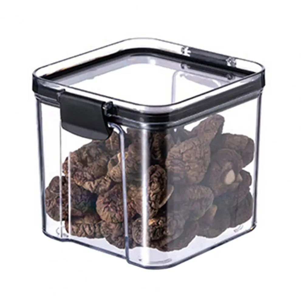 Transparent Sealed Food Storage Ja Airtight Lock Dustproof Moisture-proof Rice Cereal Milk Powder Container Tea Storage Case