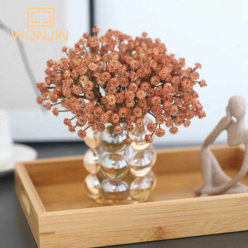 Simulated Flowers, Retro Autumn Babysbreath, Small Bouquets Flowers for Home Decoration, Flower Arrangement Accessories