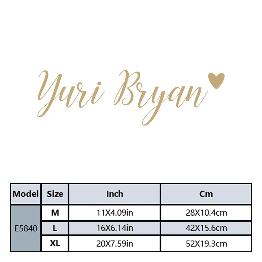 1pc Creative Customized Name Love Style Art Decor Wallpaper Wall Sticker Removable Wall Stickers Diy Wallpaper for Living Room D