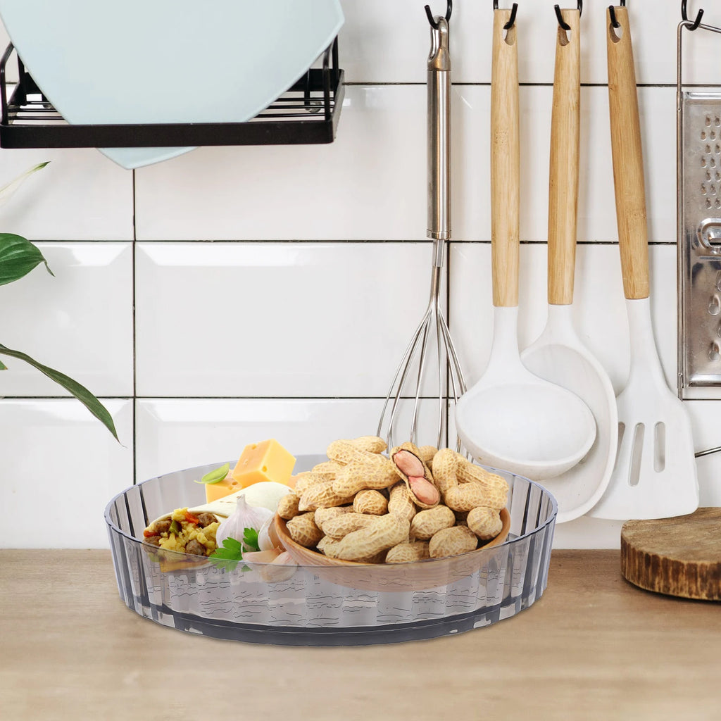 Rotating Turntable Organizer Kitchen Sundries Holder 360 Degree Spice Rack Spice Jars Condiments Storage Container Kitchen