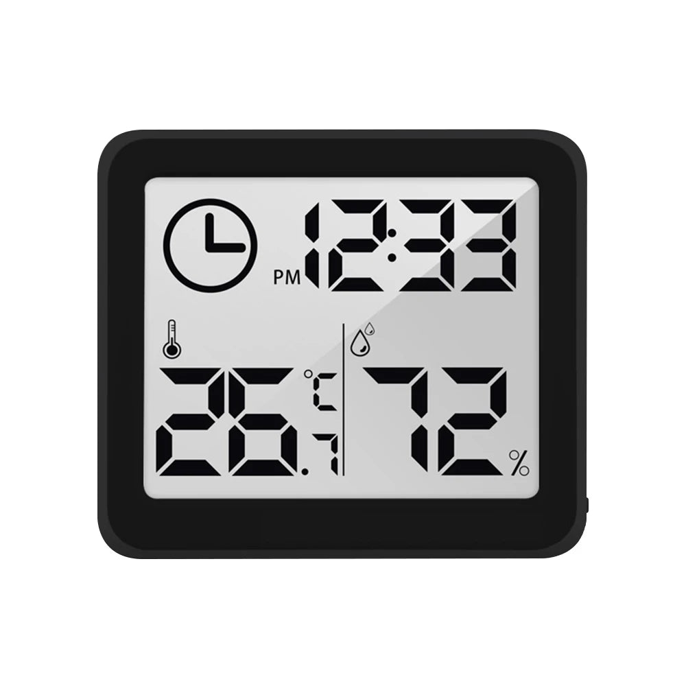 3.2 Inch LCD Digital Multifunction Thermometer Hygrometer Automatic Electronic Temperature Humidity Monitor Clock Large Screen