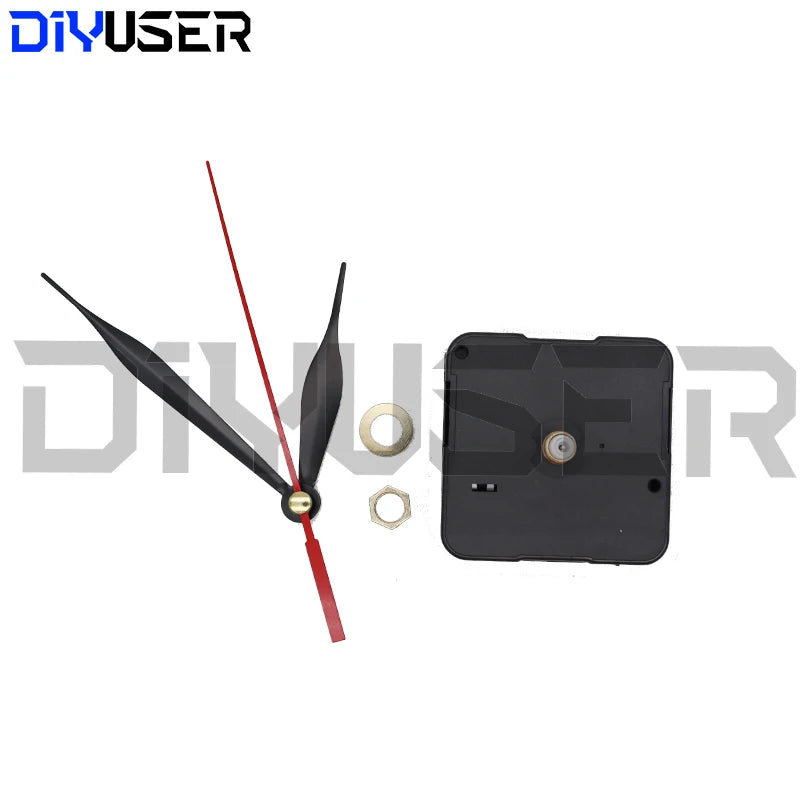 HQ3268 Professional And Practical Quartz Wall Clock Movement Mechanism DIY Repair Tool Parts Kit with Red Hands