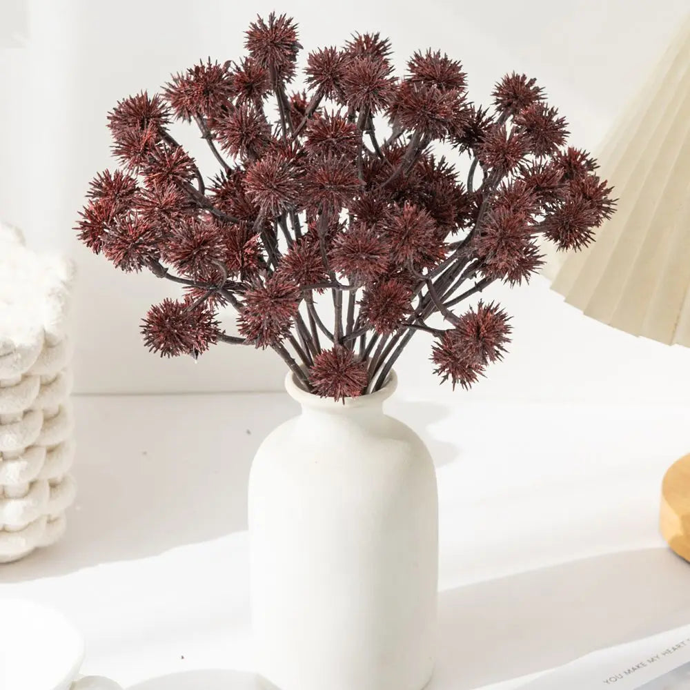 Artificial Plants Spike ball Hot sale Wedding Bride Bouquet Home Vase Garden Dining Table Indoor Outdoor Diy Gift Box Decor