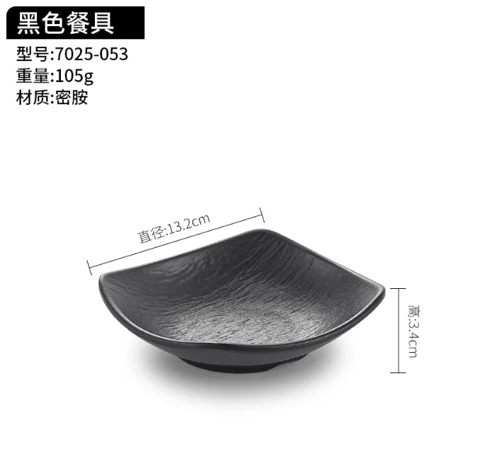 1pc Melamine Cooked Food Dish Hotpot Restaurant Tableware Plate Cold Dishes,braised Meat Dishes Display Plate Buffet Tray