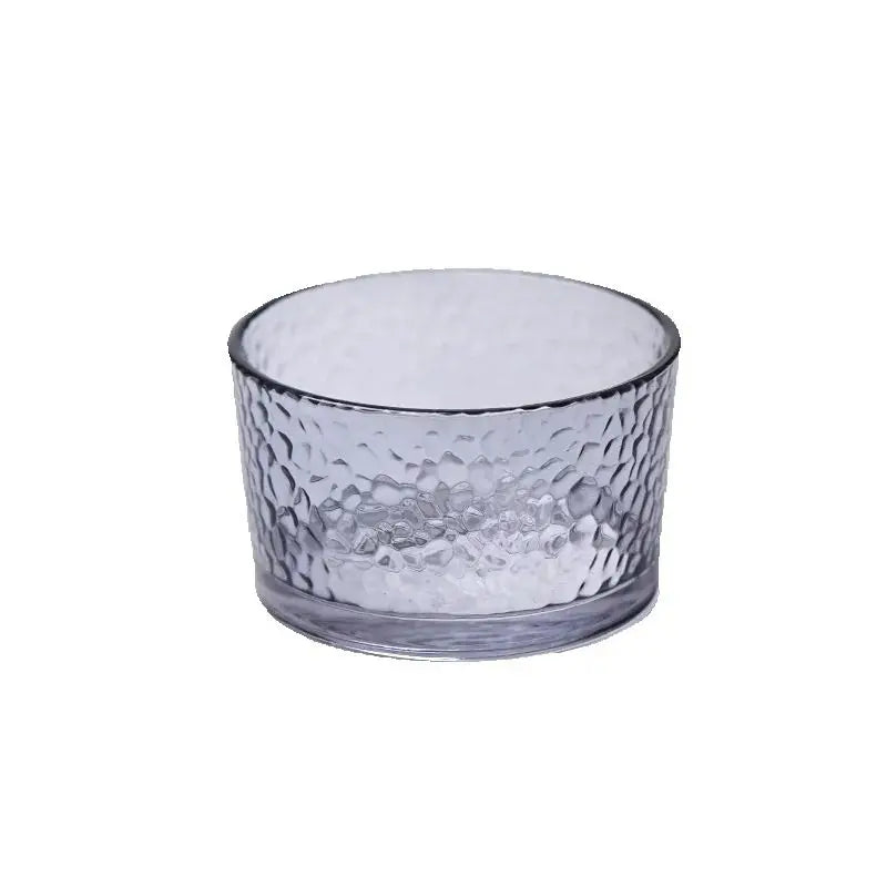 Glass Ice Cream Dessert Bowl Japanese Style Hammer Patterned Household Candy Snack Bowls High Quality Living Room Tableware