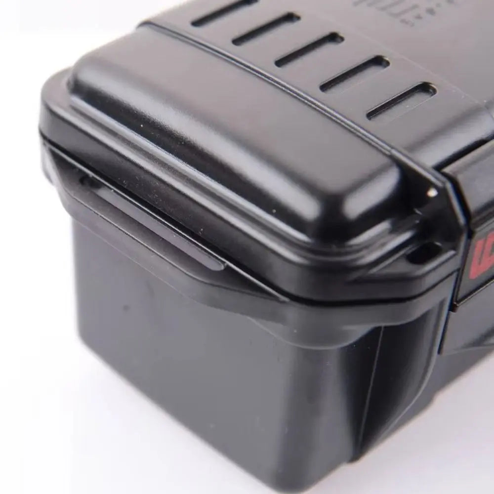 Professional ABS Sealed Toolbox Waterproof Shockproof Equipment Dry Box with Foam Lining Black Camping Storage Box