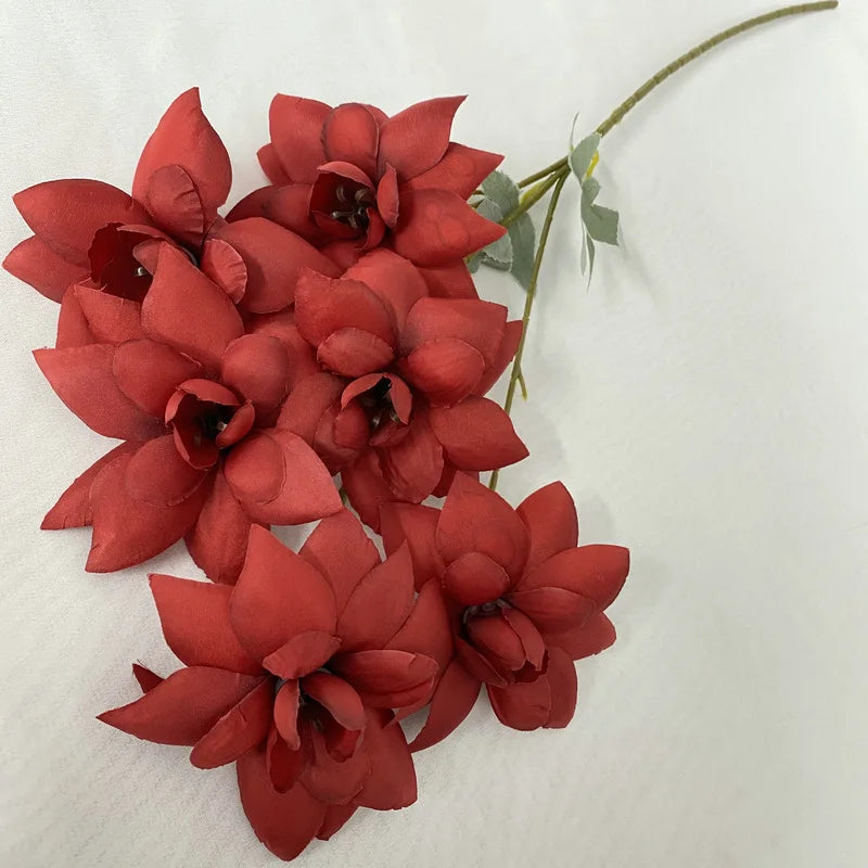 Red Series Artificial Flowers Peonies Roses Wedding Arch Holiday Party Decoration Fake Flower Simulation Rose Plant Floral