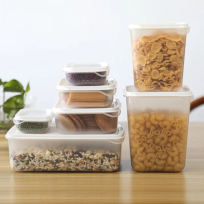 plastic fresh keeping box set with lids,multi-function kitchen accessories,airtight food storage containers.