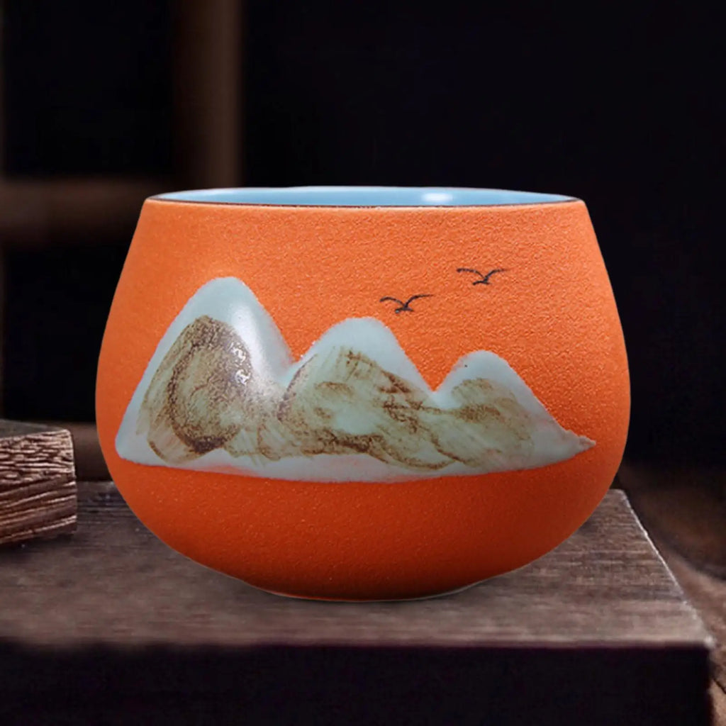 Ceramic Cup Tabletop Serveware Classic Kung Fu Tea Cup for Office Home