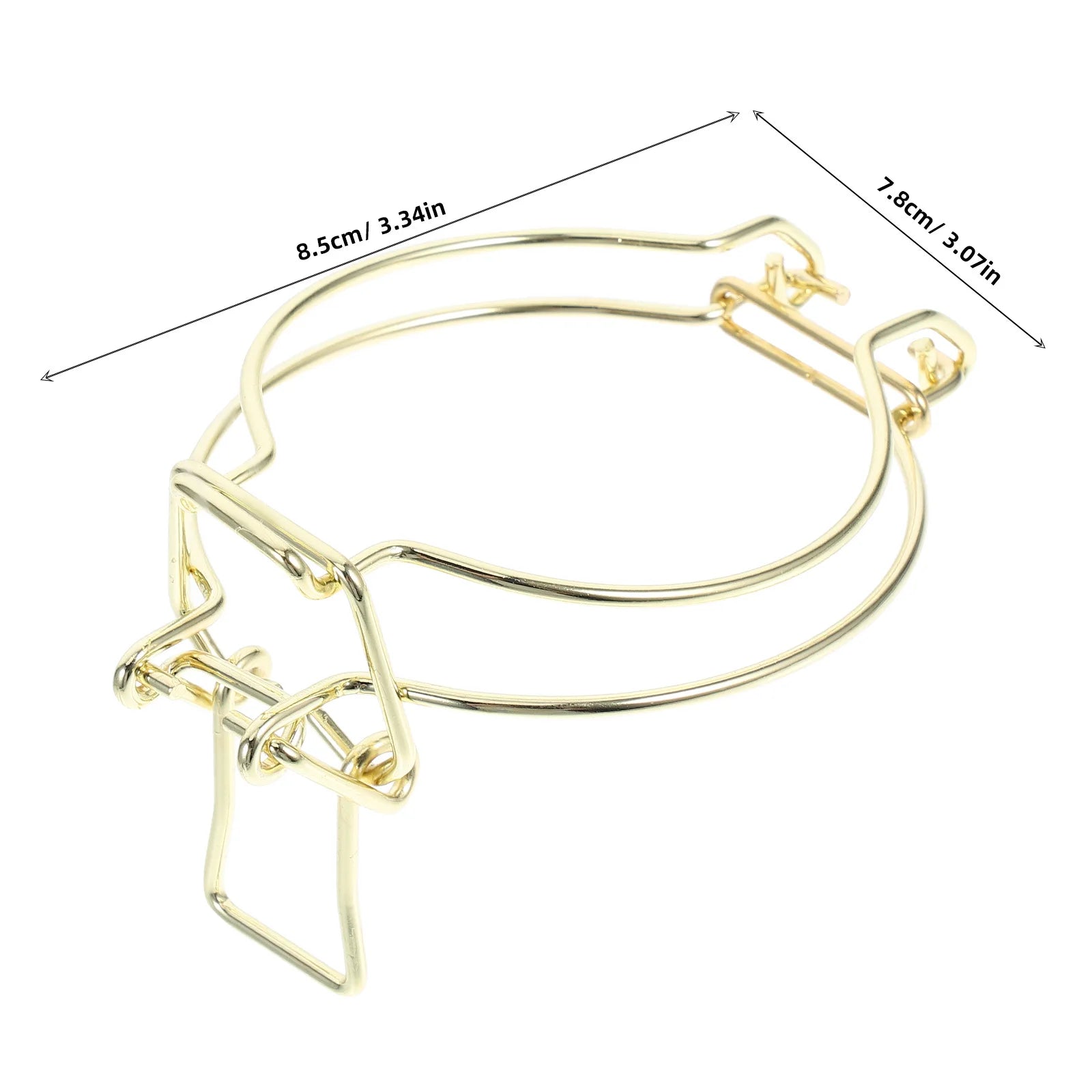 3Pcs Storage Jar Wire Clamp Stainless Steel Gold Finish Airtight Sealing Locking Buckle Mason Glass Container Replacement Wire