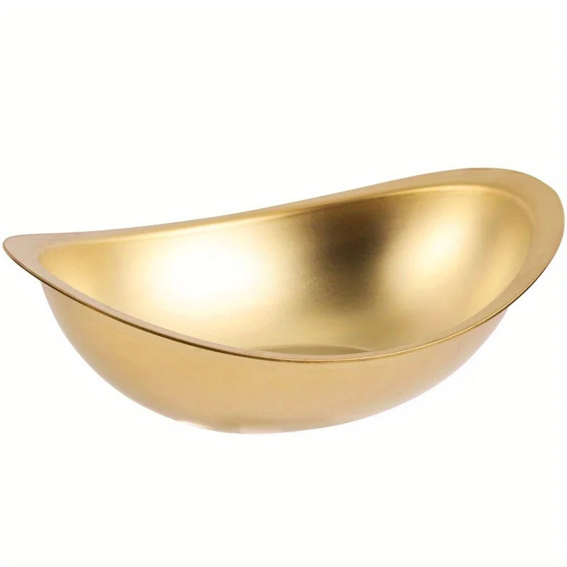 304 Stainless Steel Ingot Bowl Salad Bowl Commercial Dessert Bowl, Snack Bowl Barbecue Restaurant Cutlery