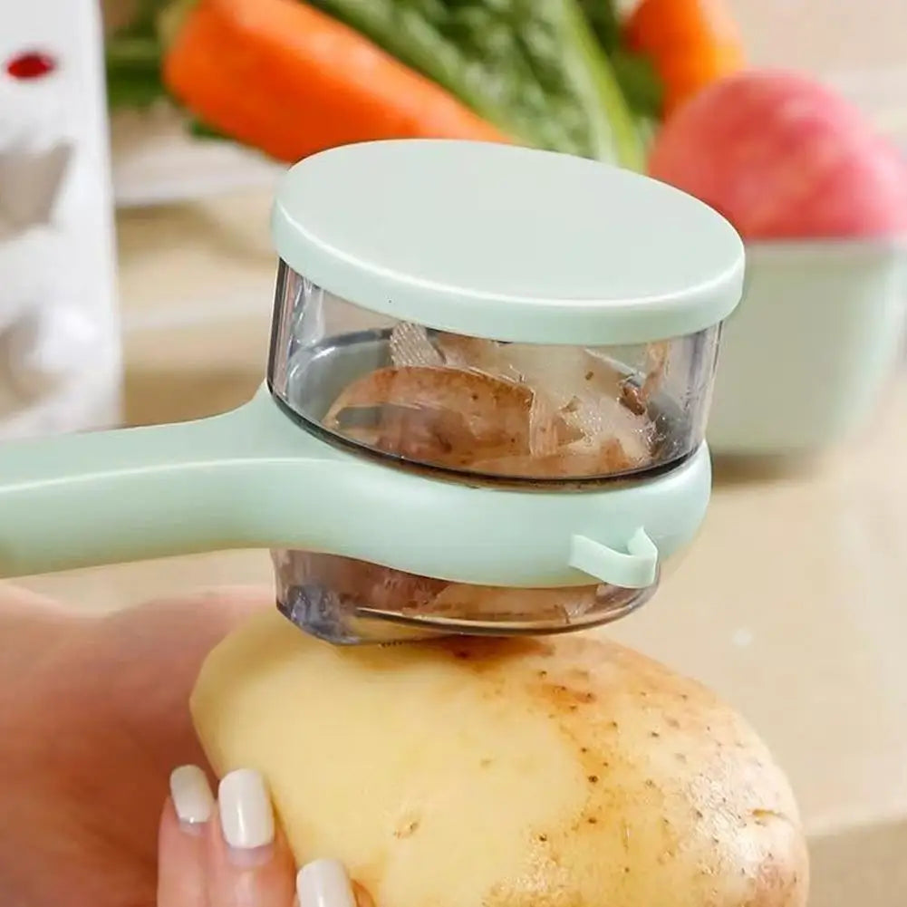 Multifunctional Storage Type Peeling Knife Peeling Apple Peeling Knife Tube Supplies Storage Peeling Household With Peeler Y8M6