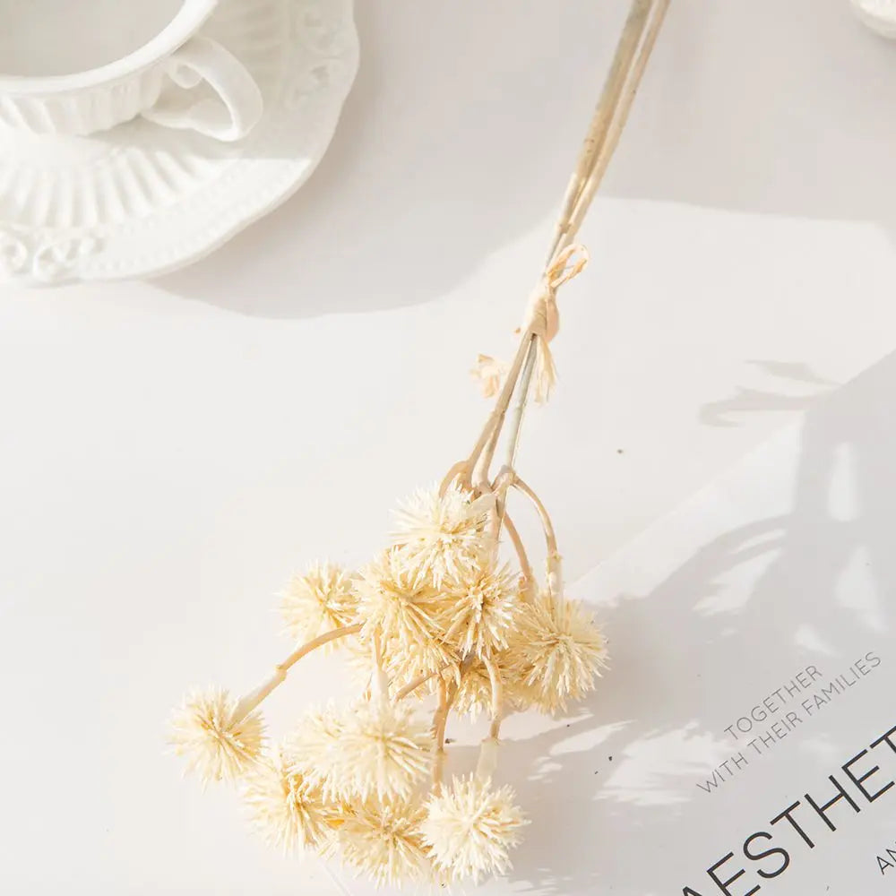 Artificial Plants Spike ball Hot sale Wedding Bride Bouquet Home Vase Garden Dining Table Indoor Outdoor Diy Gift Box Decor