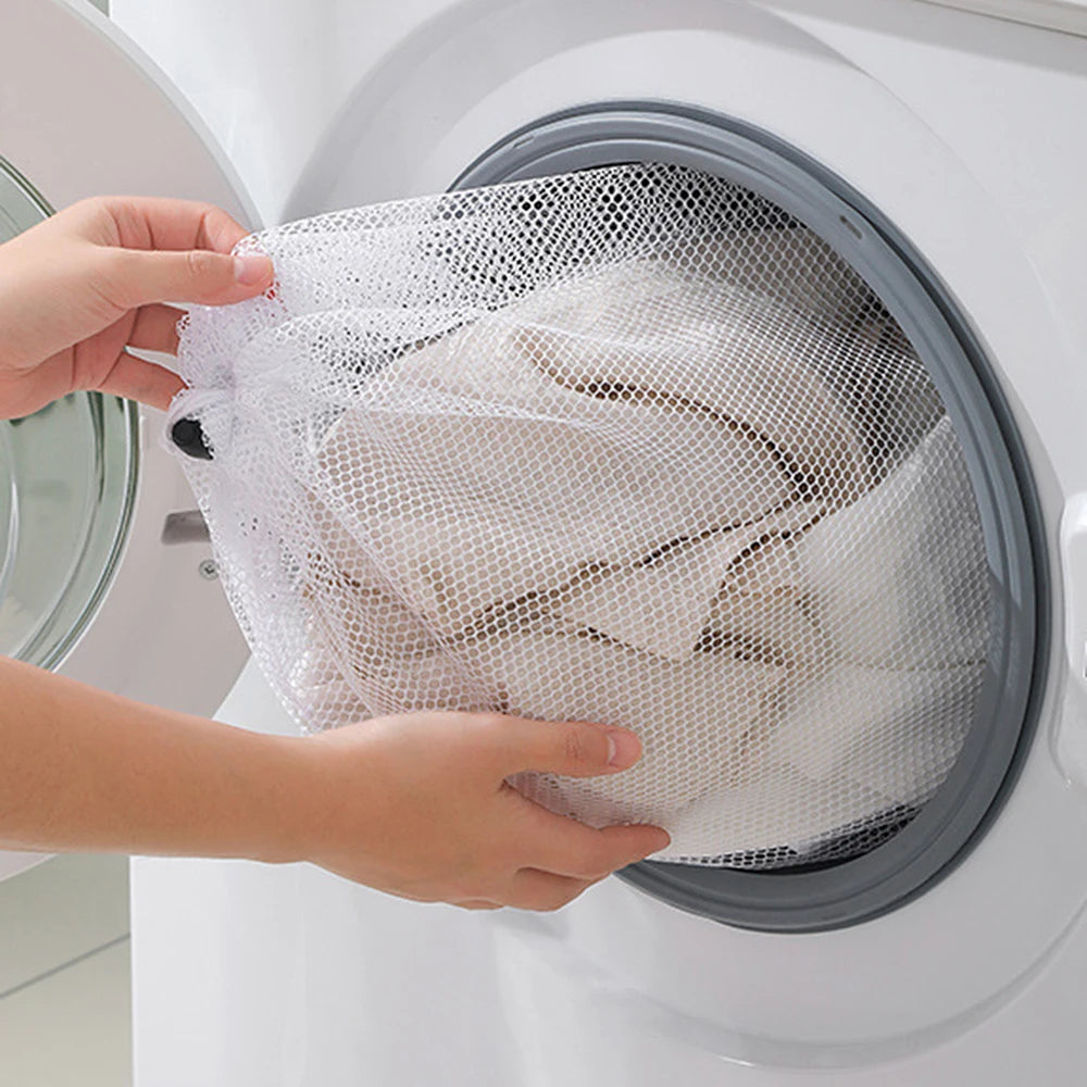 1/3PCS Mesh Laundry Bag - Machine Washable Drawstring Design Travel Wash Bag for Blouses, Hosiery, Stockings, and Underwear