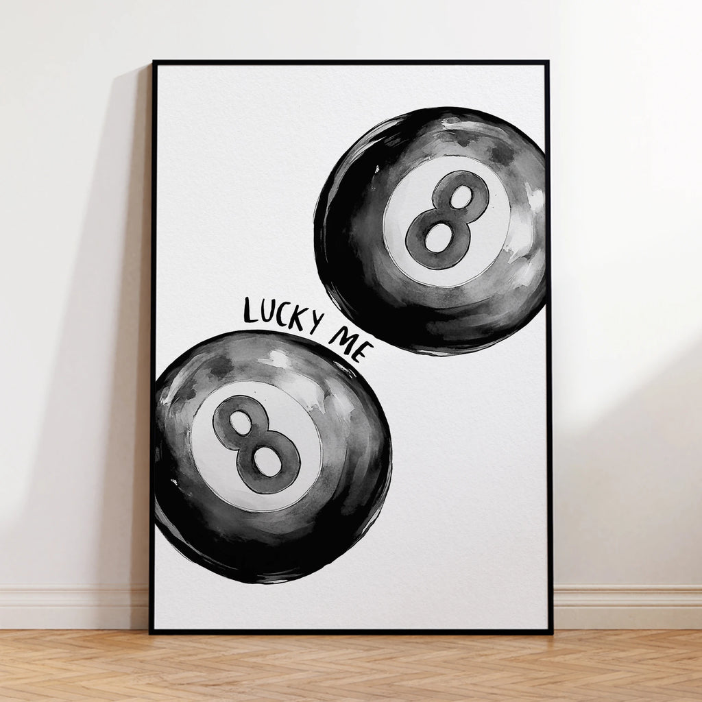 Billiards Black Eight Cheetah Lip Print Wall Art Prints Canvas Painting Poster Picture For Living Room Home Decor