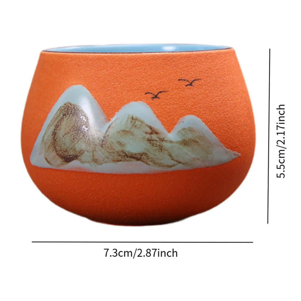 Ceramic Cup Tabletop Serveware Classic Kung Fu Tea Cup for Office Home