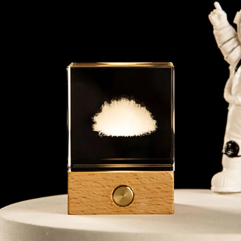 Astronomy Galaxy 3D Crystal Ball Table Lamp Moon Planet Galaxy Decor for Home Children's Table Lamp Party Birthday Xmas