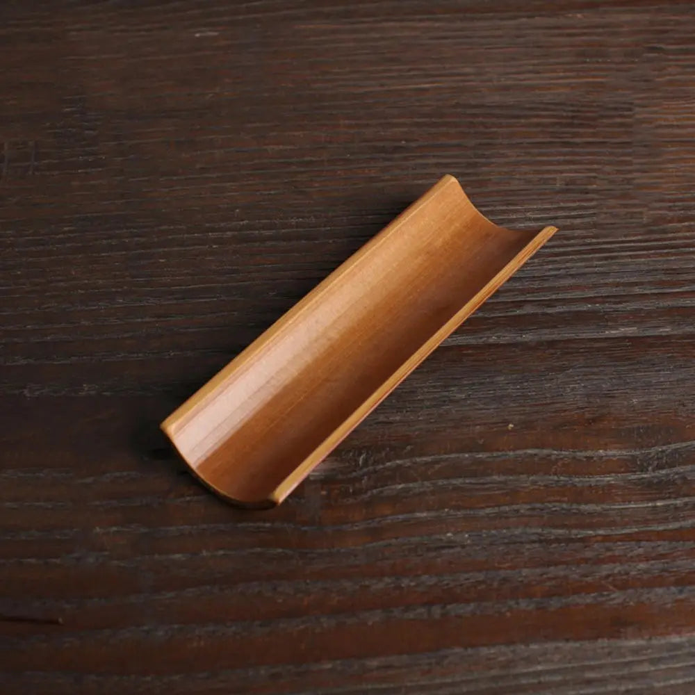 High Quality Tea Accessories Chinese Kongfu Wooden Bamboo Retro Style Natural Tea Scoop Delicate Spoon Portable Bamboo Teaspoon