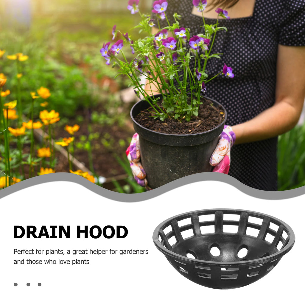 10pcs Planter Hole Mesh Mat Breathable Drainage Gasket For Flower Pot Bottom Prevent Soil Leakage Plastic Mesh Pad Garden Plant