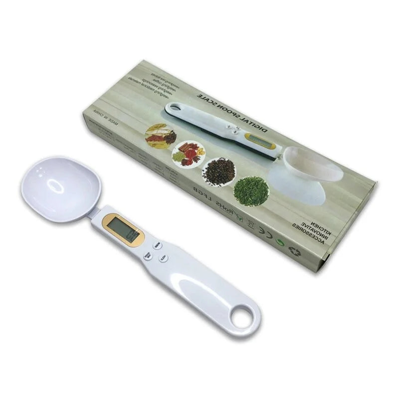500g 0.1g Electronic Kitchen Scale LCD Digital Measuring Food Flour Digital Spoon Scale Mini Kitchen Tool for Milk Coffee Scale