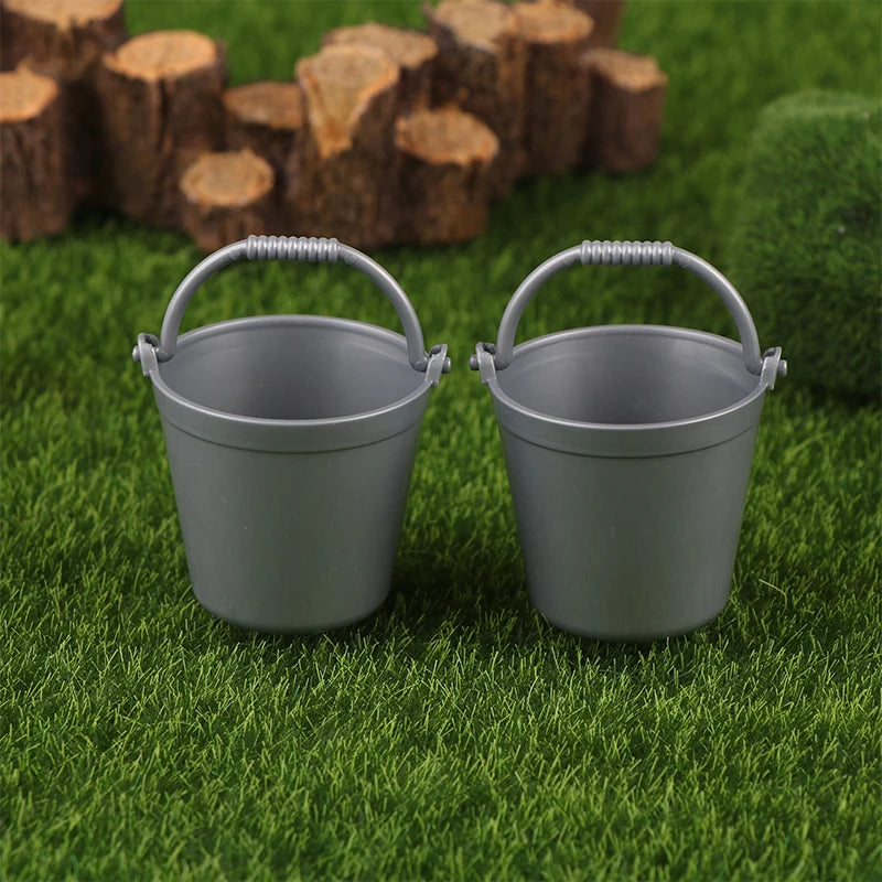 1:12 Dollhouse Miniature Watering Can Bucket Sprinkler Shovel Model Gardening Tools Decor Toy Doll House Accessories