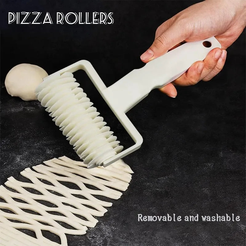 roller cutter  2 roller cutter for pizza quality jealous roller cutter, pizza massager kitchen accessories (roller+roller pedal)