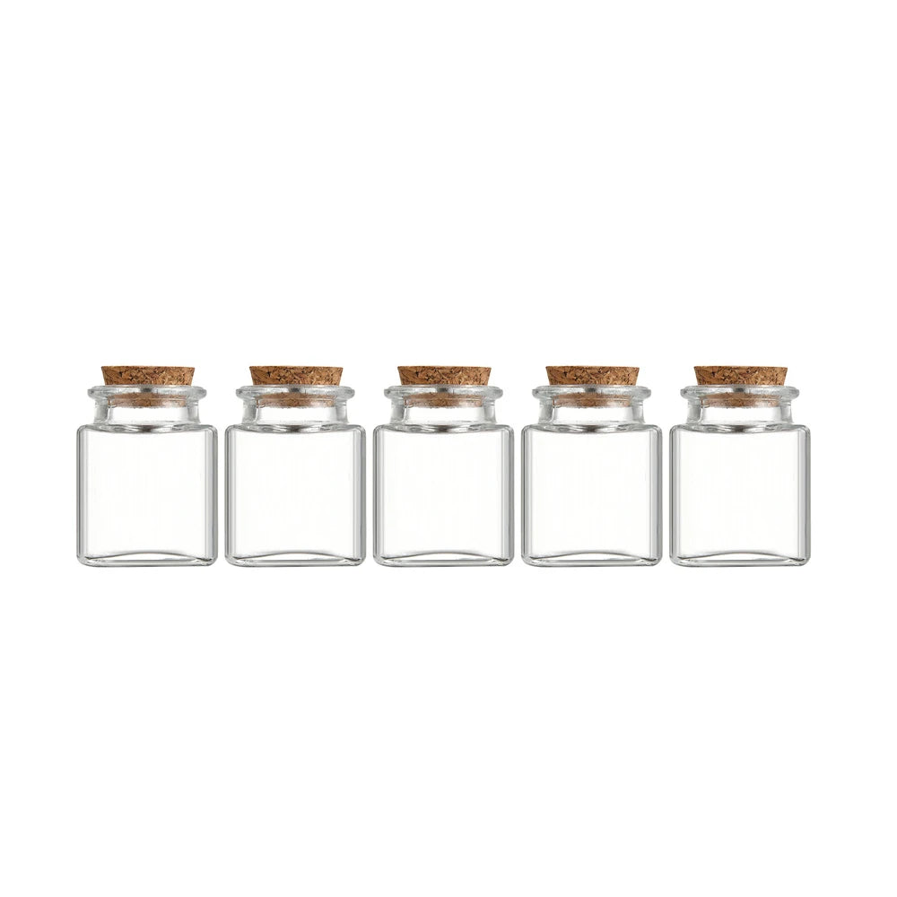 1/5/10Pcs Glass Storage Jars Kitchen Pantry Organizer with Airtight Lid Spices Sugar Coffee Tea Bottle Dry Food Containers
